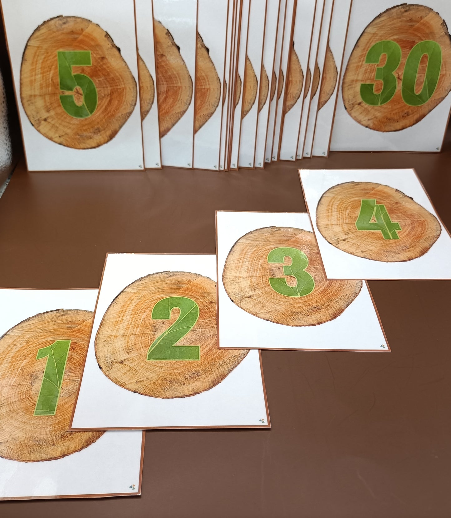 thema bos cijferkaarten, rekenen thema bos, kleuters, groep 1/2, themahoek bos, themahoek, de themahoek