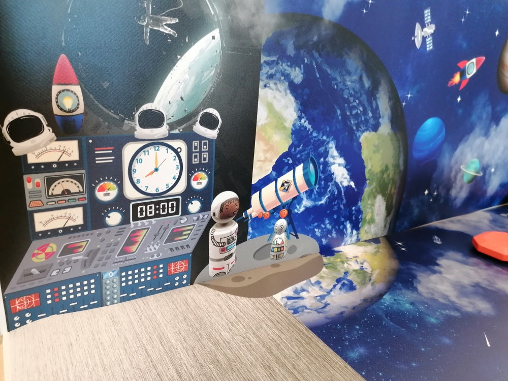 thema de ruimte, astronauten, kleuters, de themahoek
