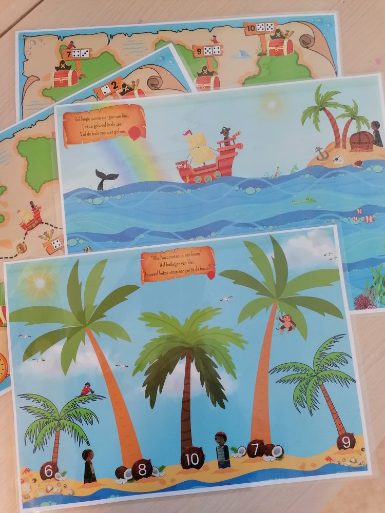 gratis kleikaarten thema piraten , kleuters, peuters, nt2, de themahoek