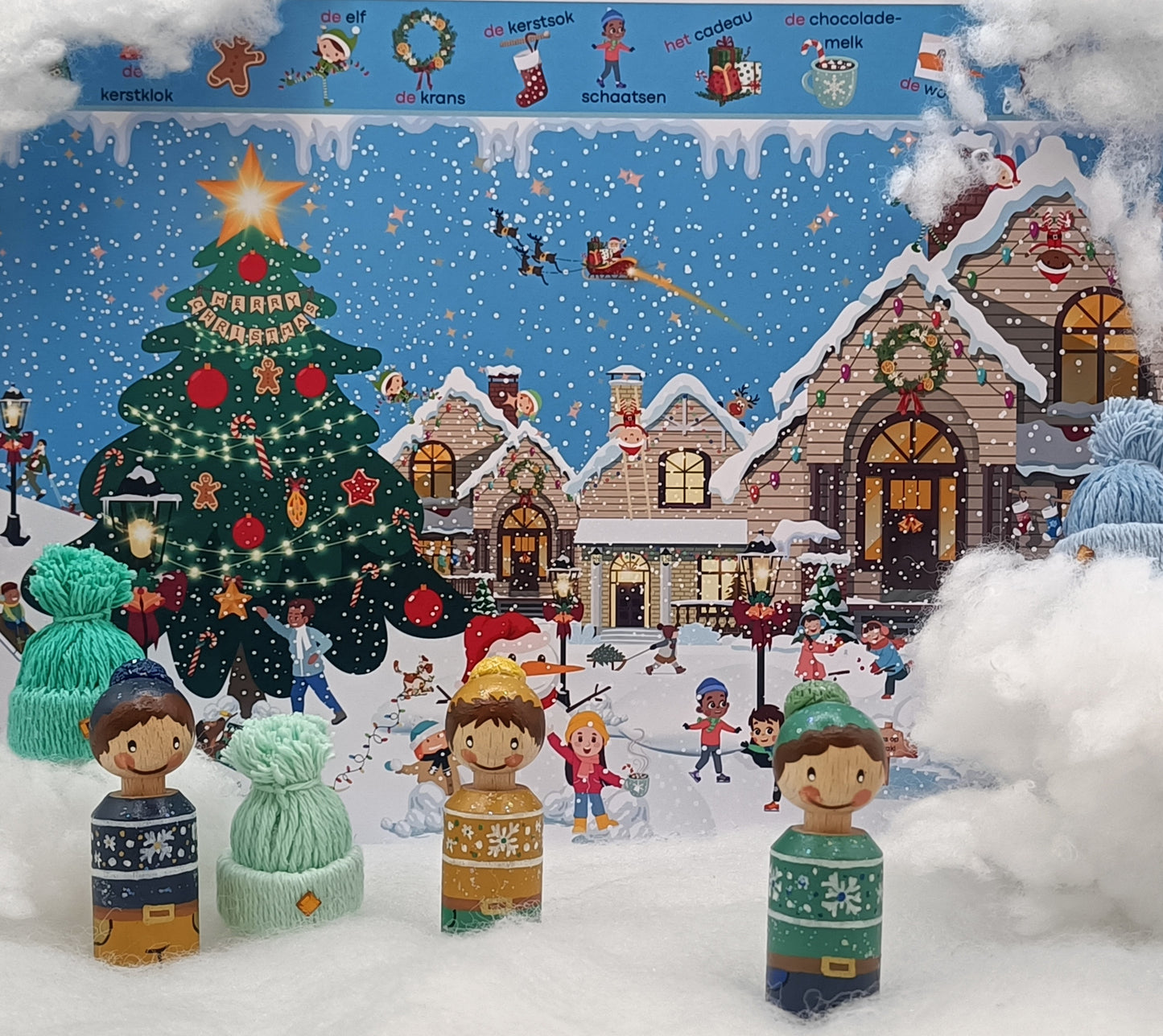 kerst zoekplaat voor kleuters , peuters , groep 1/2 en nt2 van de themahoek, kerst placemat