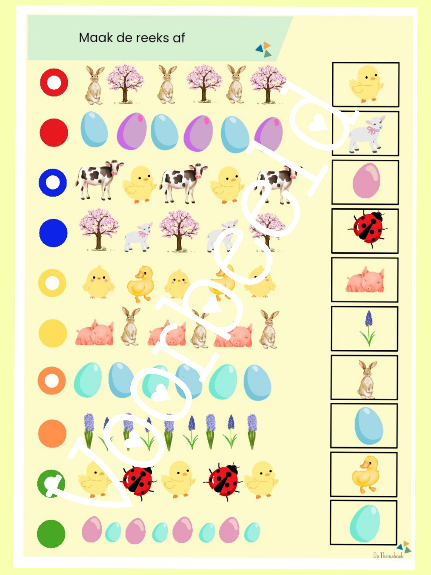 Piccolo in het thema lente, voor kleuters, de themahoek, thema lente , themahoek