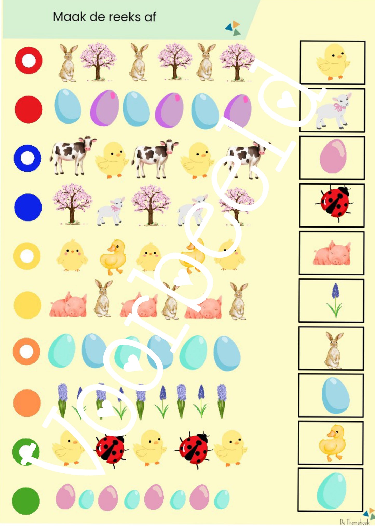 Piccolo in het thema lente, voor kleuters, de themahoek, thema lente , themahoek, thema pasen, thema boerderij, kleuters, groep 1/2