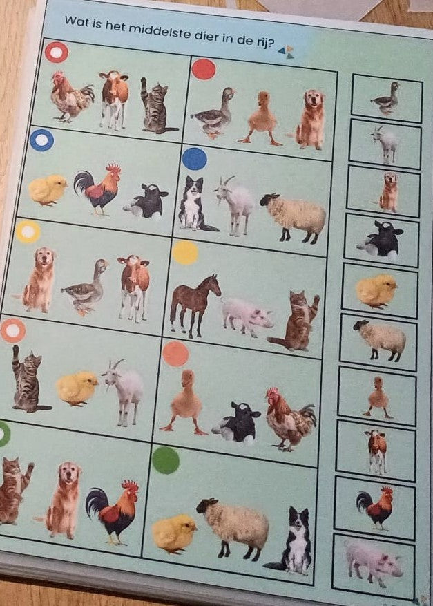 piccolo, kleuters, thema boerderij, lente, boerderijdieren, inloopactiviteit, groep 1/2, woordenschat, rekenbegrippen, de themahoek, themahoek