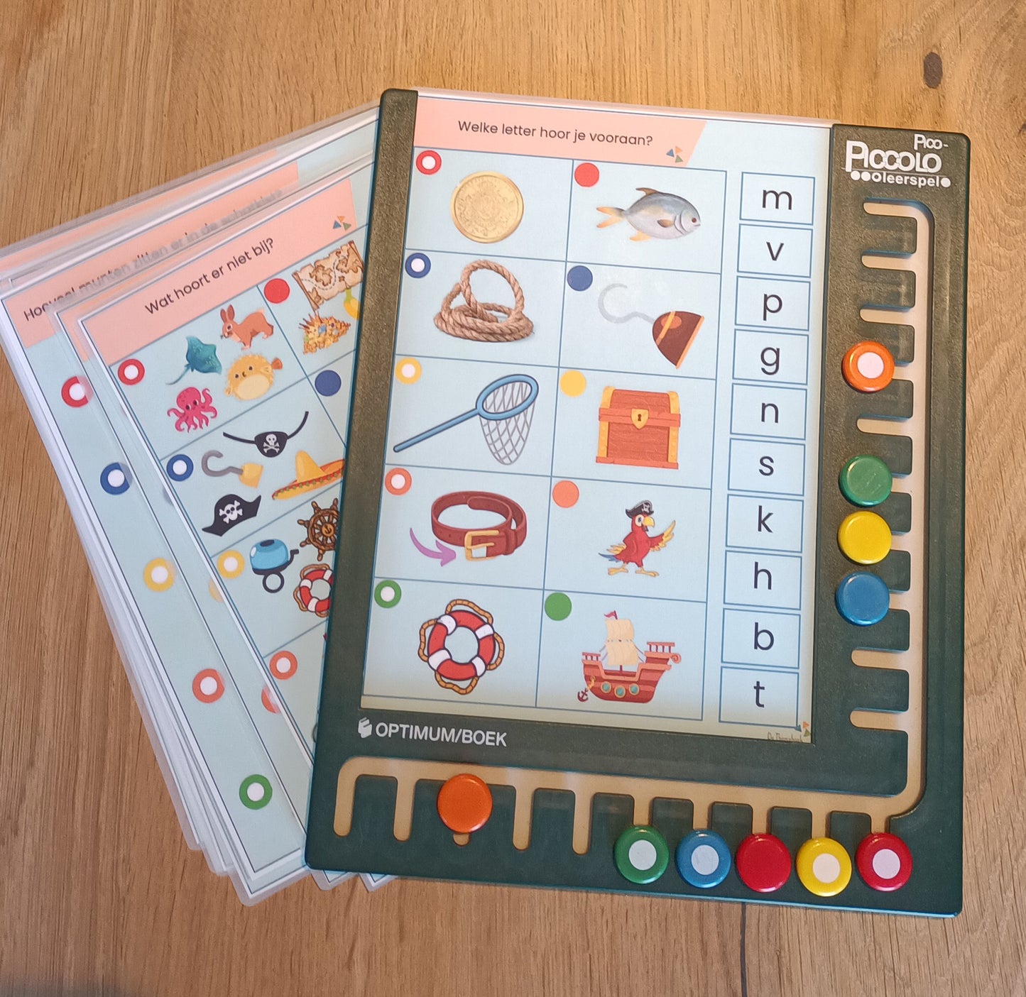 thema piraten piccolokaarten, de themahoek, groep 1/2, meertalige kinderen