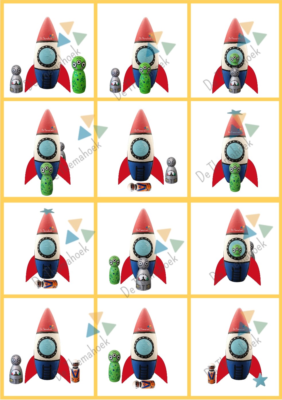 thema de ruimte memory, voorzetsels, de themahoek, themahoek, kleuters, memory de ruimte, spel thema ruimte, thema ruimte, de ruimte, kleuters, groep 1/2, themahoek ruimte, woordenschat