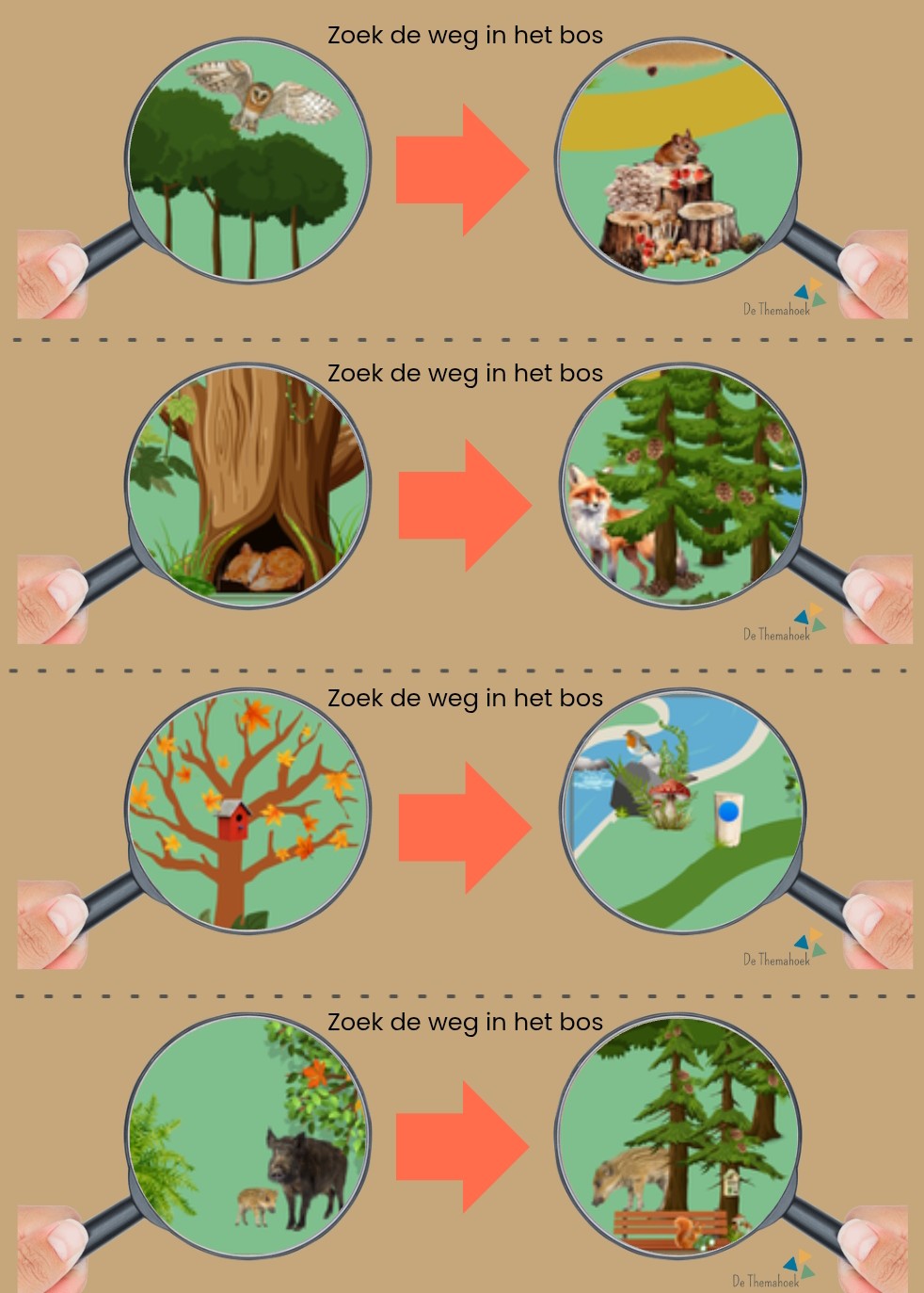 beebot mat thema bos, groep 1/2, thema herfst, kleuters, de themahoek, woordenschat herfst