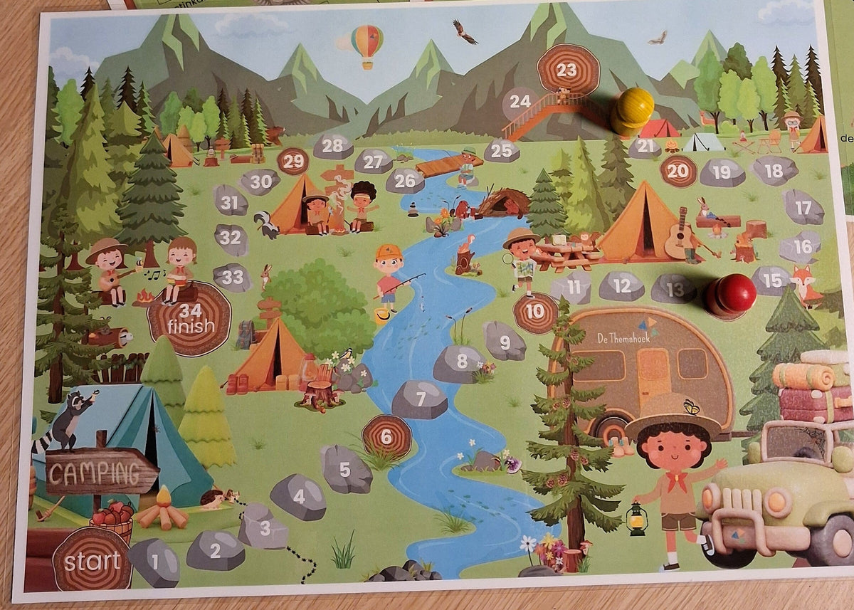 spel in het thema bos, inloopactiviteit bos, thema bos kleuters, themahoek bos, de themahoek