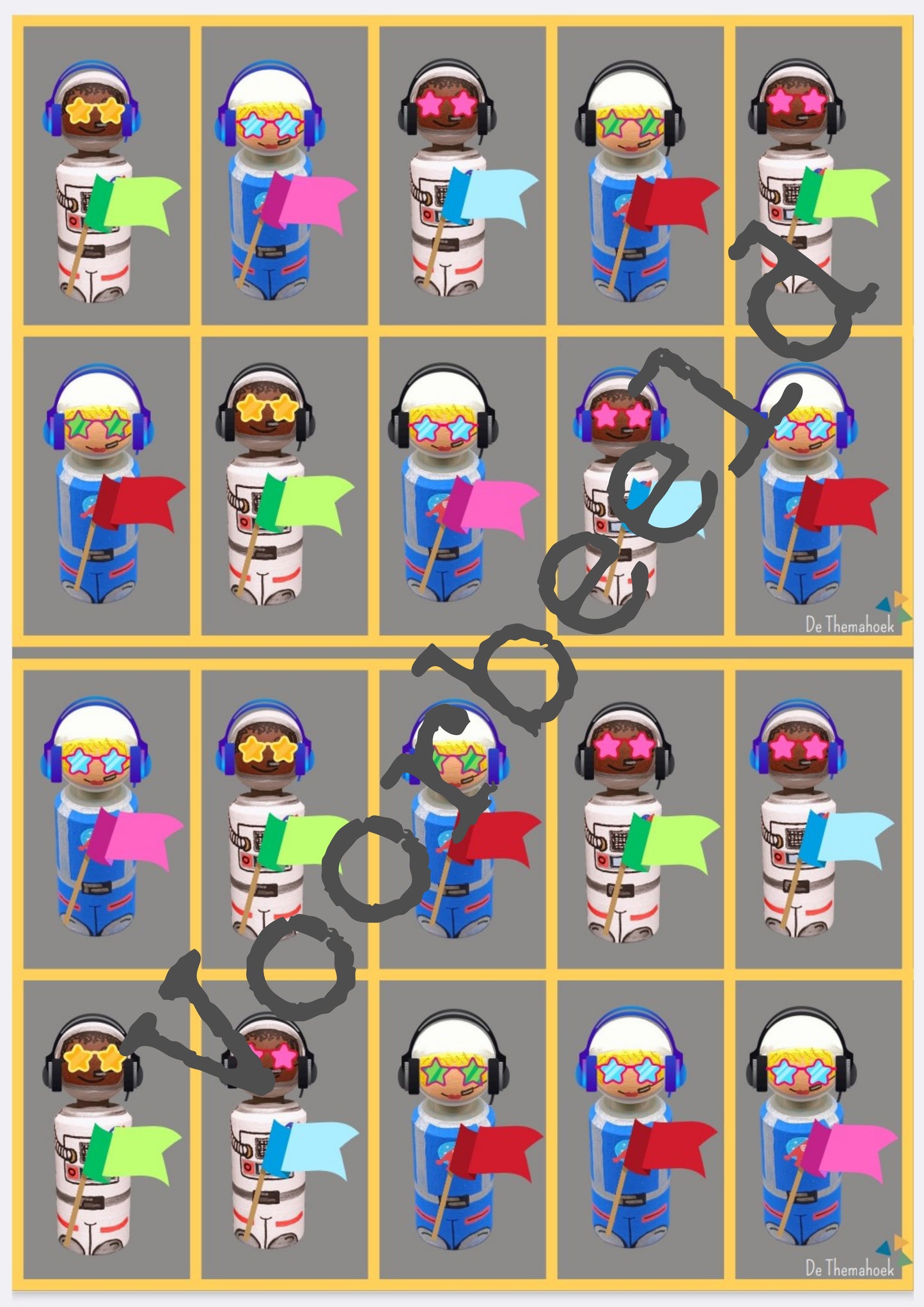 spel wie is het? in thema de ruimte, voor groep 1/2, meerkunners en anderstalige leerlingen, de themahoek