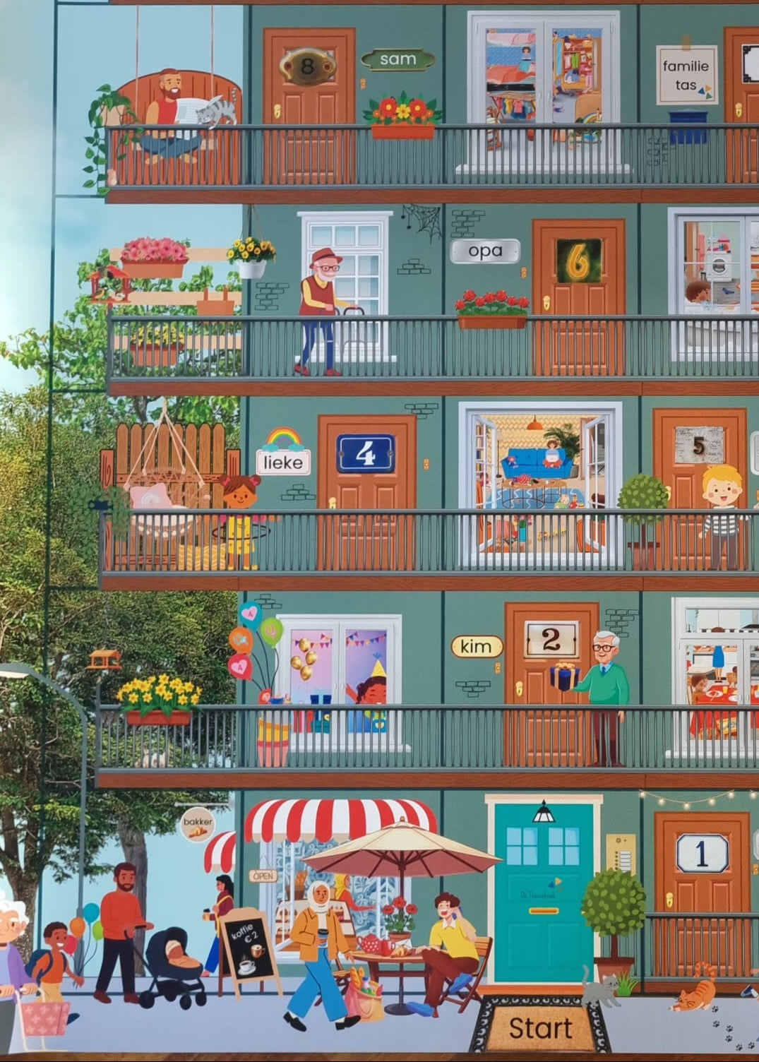 thema huis, thema hier woon ik, kleuters, mijn huis, groep 1/2, beebot, beebotmat, beebotmat huis, de themahoek, themahoek, huishoek, spel thema huis