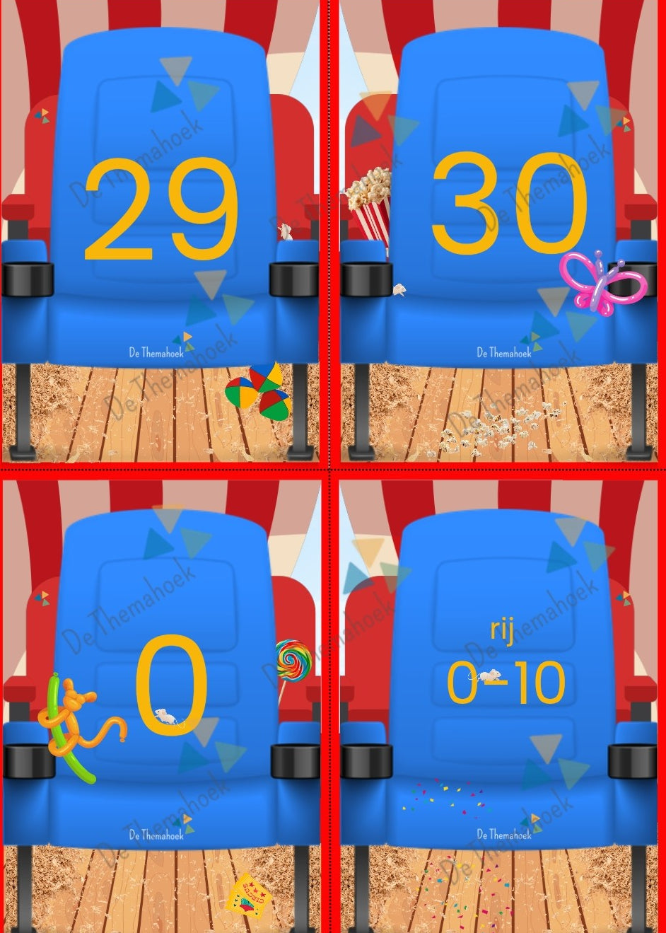 thema circus, kleuters, rekenen, groep 1/2, geld, themahoek circus, speelgeld circus, tellen, cijferherkenning, optellen en aftrekken, getalrij, cijferkaarten, telkaarten, de themahoek, rekenbegrippen, verhoudingen, meer minder, groot klein, cijfers, cijferkaarten, cijfers t/t 20, cijfers t/m 20