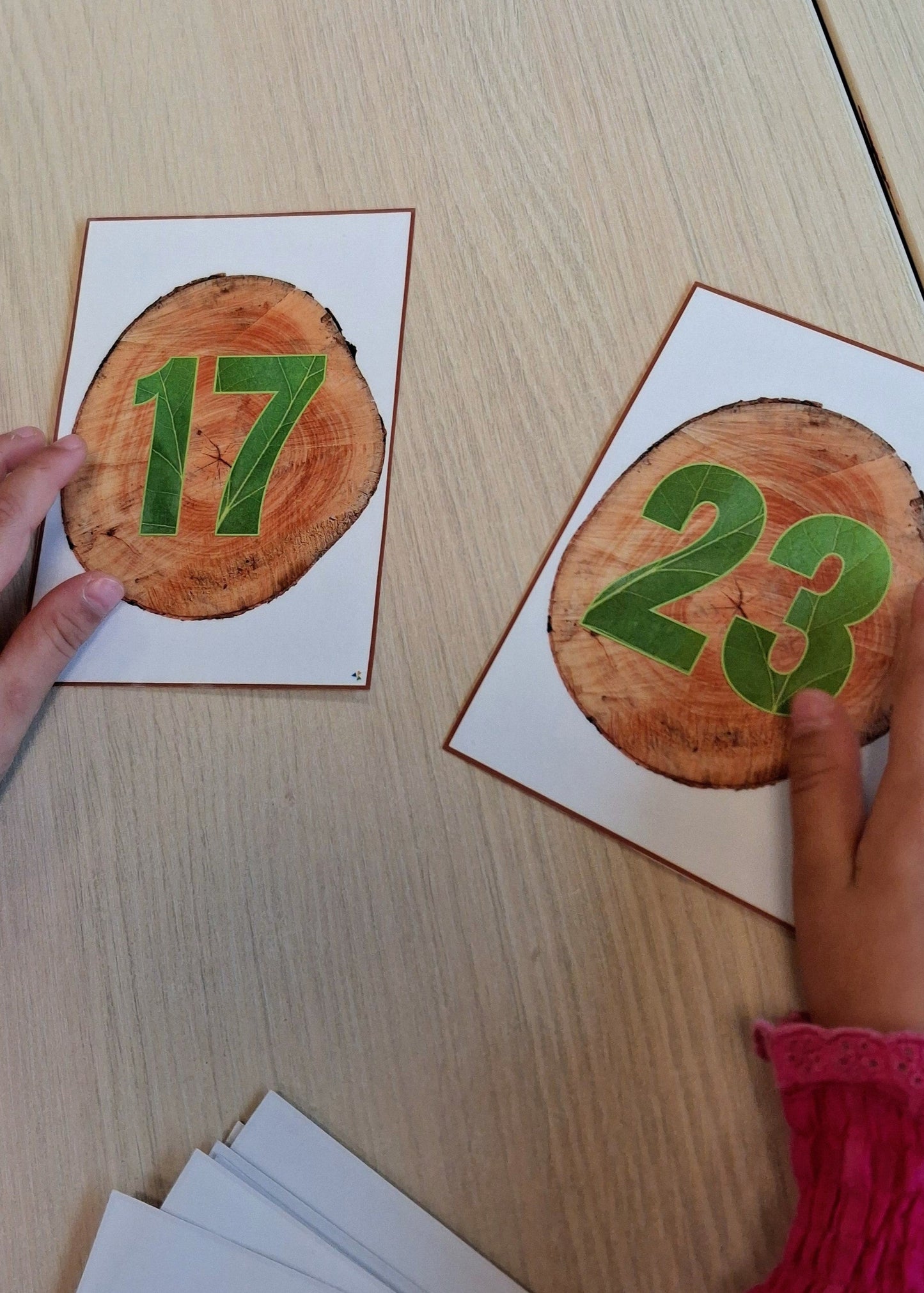 cijferkaarten, getalkaarten, cijferherkenning, rekenen, thema bos, kleuters, groep 1/2, spel cijfers, spel, cijfers, thema herfst, herfst, bos