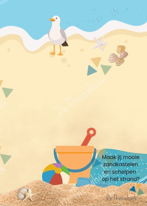 kleikaarten, thema vakantie, kleuters, thema op reis, thema zomer, thema strand, thema de camping, kleien,  motoriek, inloop, inloopactiviteit, de themahoek, themahoek, woordenschat, rekenen, tellen, cijferkennis, cijferherkenning