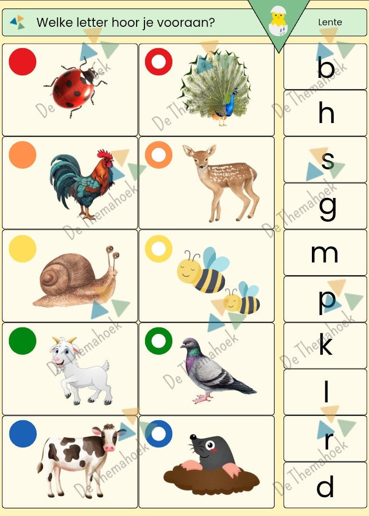 lente piccolo voor groep 1/2, kleuters, nt2 onderwijs, de themahoek, themahoek, taal en rekenen, woordenschat, thema boerderij, boerderij, pasen, thema pasen, thema lente, piccolo, rekenen, woordenschat, rijmen, inloop, inloop thema lente, inloop thema boerderij, inloop lente, inloop kleuters, themahoek lente