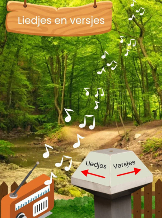 liedjes in het thema bos voor keuters, telversje, liedje over kleuren, liedje over dieren, themahoek