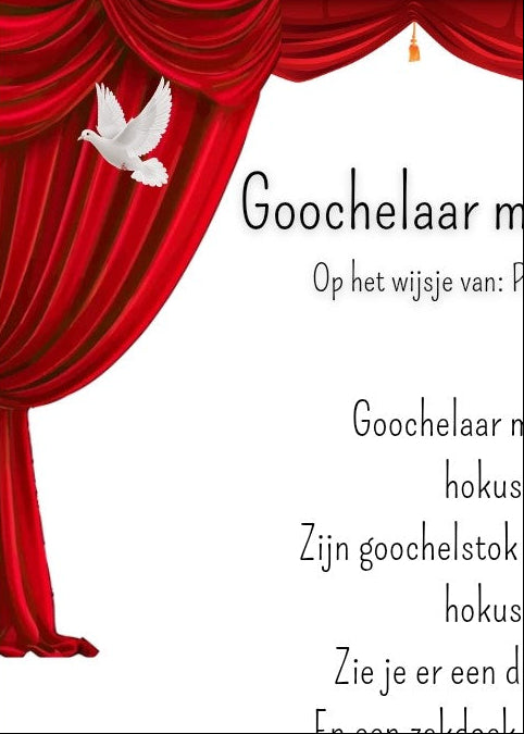 liedje, versje, thema circus, thema spot on, kinderboekenweek, liedjes en versjes, kleuters, groep 1/2, woordenschat, zingen, de themahoek, themahoek circus