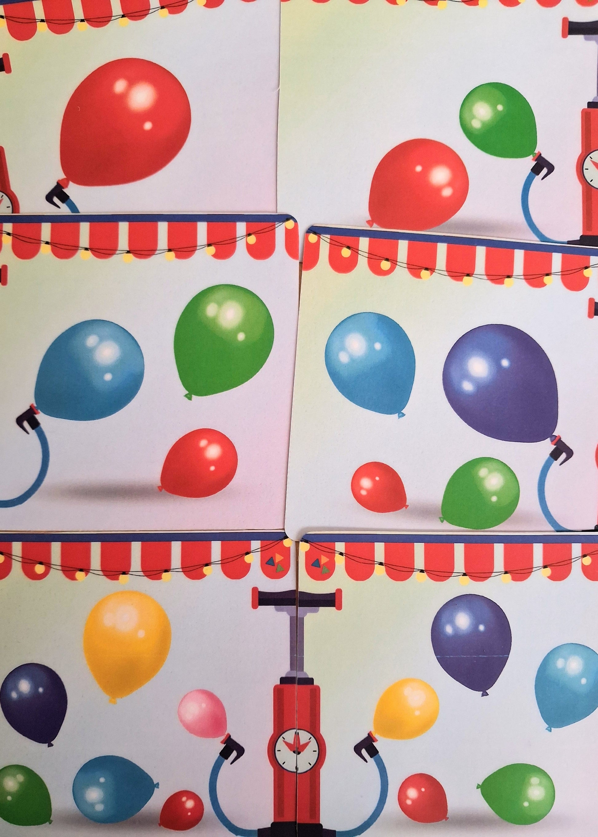 thema circus, de themahoek, rekenen, tellen, circus, thema spot on, dobbelsteenbeelden, rekenbegrippen, veel weinig, themahoek circus, ballonnen