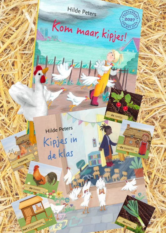 kom maar kipje, kipjes in de klas, boeken kleuters, prentboek kom maar kipjes! voorlezen kleuters, memory boerderij, thema boerderij, thema lente, thema pasen, thema boerderijdieren, de themahoek, themahoek boerderij, themahoek lente, themahoek, kleuters, groep 1/2