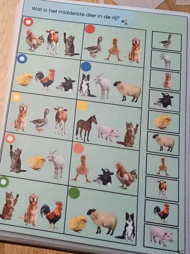 piccolo, kleuters, thema boerderij, lente, boerderijdieren, inloopactiviteit, groep 1/2, woordenschat, rekenbegrippen, de themahoek, themahoek