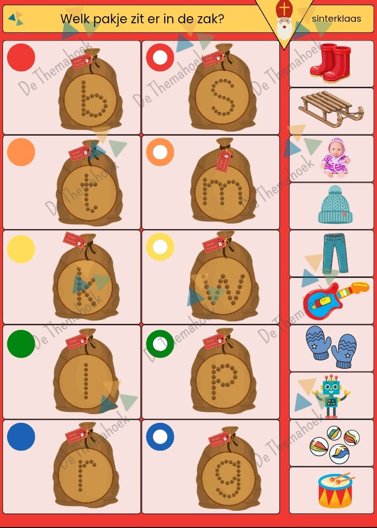 spel sint, piccolo sint, woordenschat sint, thema sint, thema sinterklaas, groep 1/2, de themahoek, themahoek, kleuters, thema sint kleuters, thema sint groep 1/2, spel thema sint, woordenschat thema sint, themahoek sint, rekenen, letters, cijfers, cijferherkenning, rijmen thema sint, piccolokaarten, piccolo kleuters