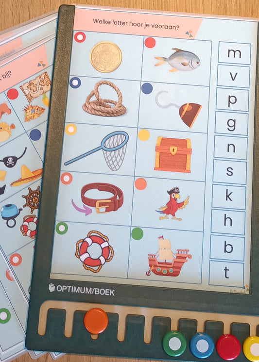 thema piraten piccolokaarten, de themahoek, groep 1/2, meertalige kinderen
