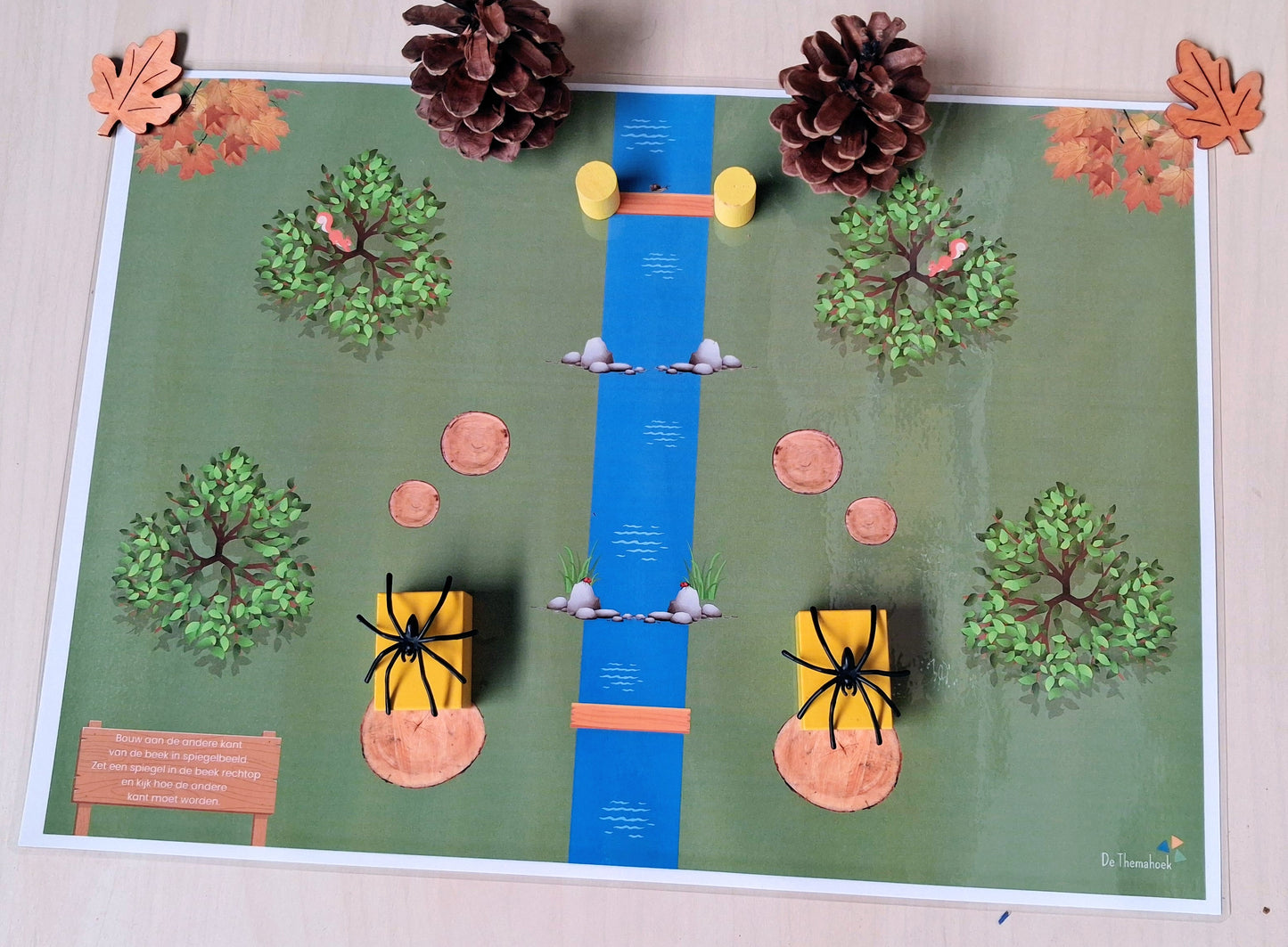thema bos kleuters, groep 1/2, rekenen, inloop thema bos, bos kleuters, themahoek bos, de themahoek