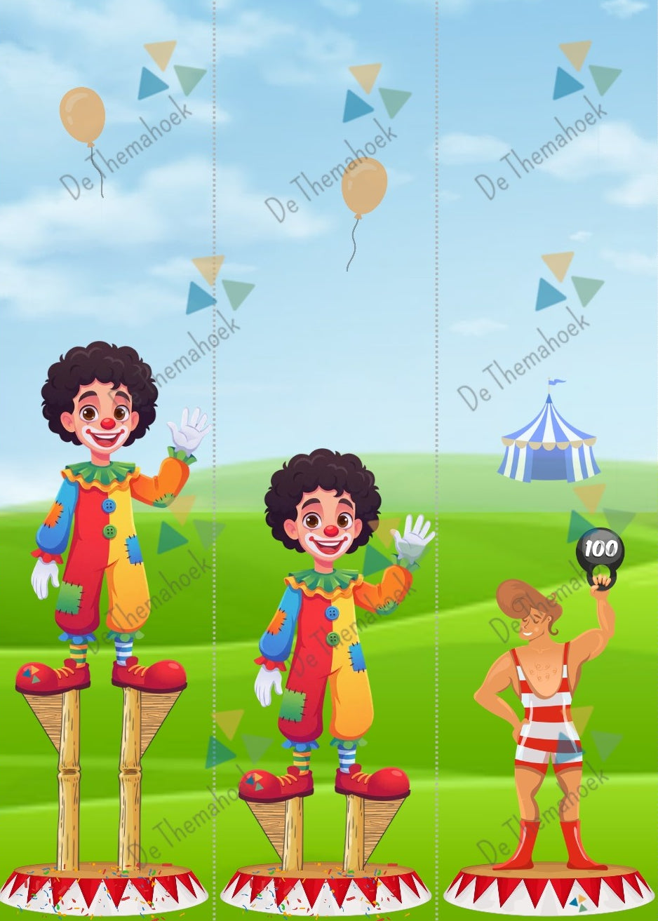 thema circus, kleuters, rekenen, groep 1/2, geld, themahoek circus, speelgeld circus, tellen, cijferherkenning, optellen en aftrekken, getalrij, cijferkaarten, telkaarten, de themahoek, rekenbegrippen, verhoudingen, meer minder, groot klein