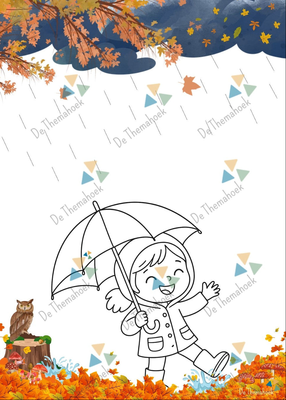 schrijfpatronen, thema herfst, thema bos, kleuters, groep 1/2, aanvankelijk schrijven, fijne motoriek, schrijfpatronen bos, thema bos schrijfpatronen, thema herfst schrijfpatronen, de themahoek, themahoek bos, themahoek herfst