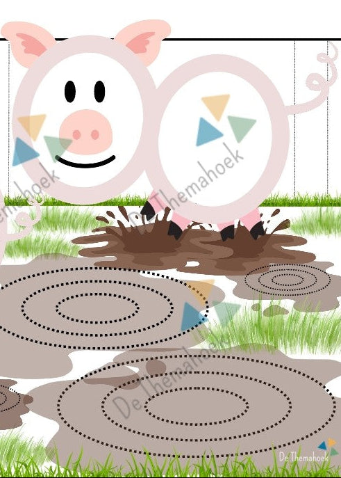 schrijfpatronen, kleuters, groep 1/2, fijne motoriek, aanvankelijk schrijven, inloop activiteit, inloop, de themahoek, thema boerderij, thema lente, werkblad, inloop, schrijven, tekenen, boerderij, pengreep oefenen, schrijfpatronen thema boerderij, themahoek boerderij, thema boerderijwinkel, thema boerderijdieren