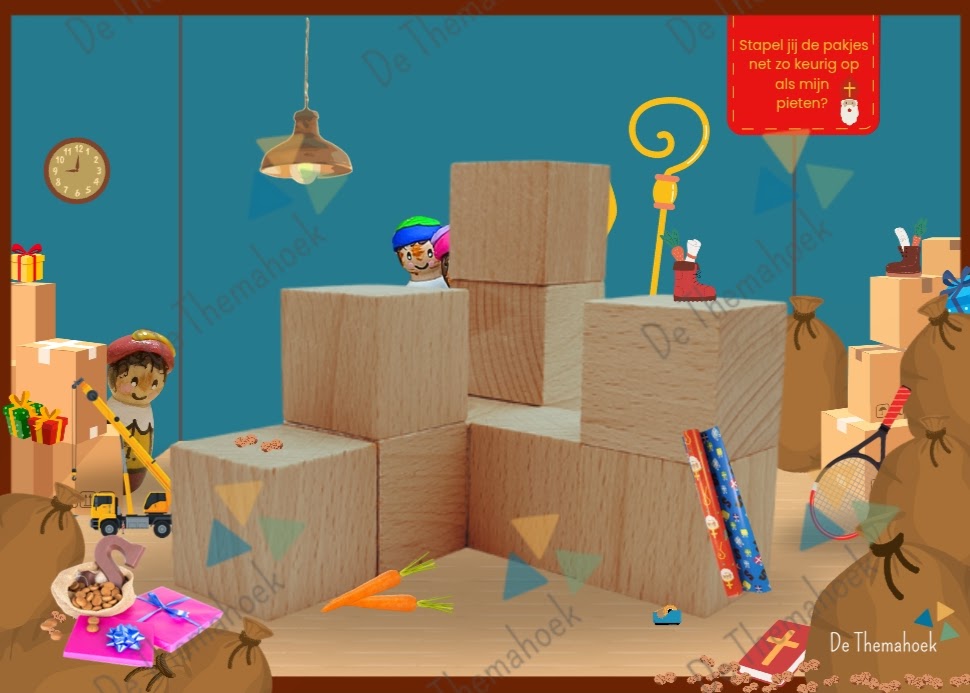 sint bouwhoek kleuters, thema sint bouwkaarten, thema sint, sint kleuters, kleuters, sint groep 1/2, bouwkaarten groep 1/2, bouwkaarten thema sint, themahoek sint, de themahoek, rekenen thema sinterklaas, groep 1/2