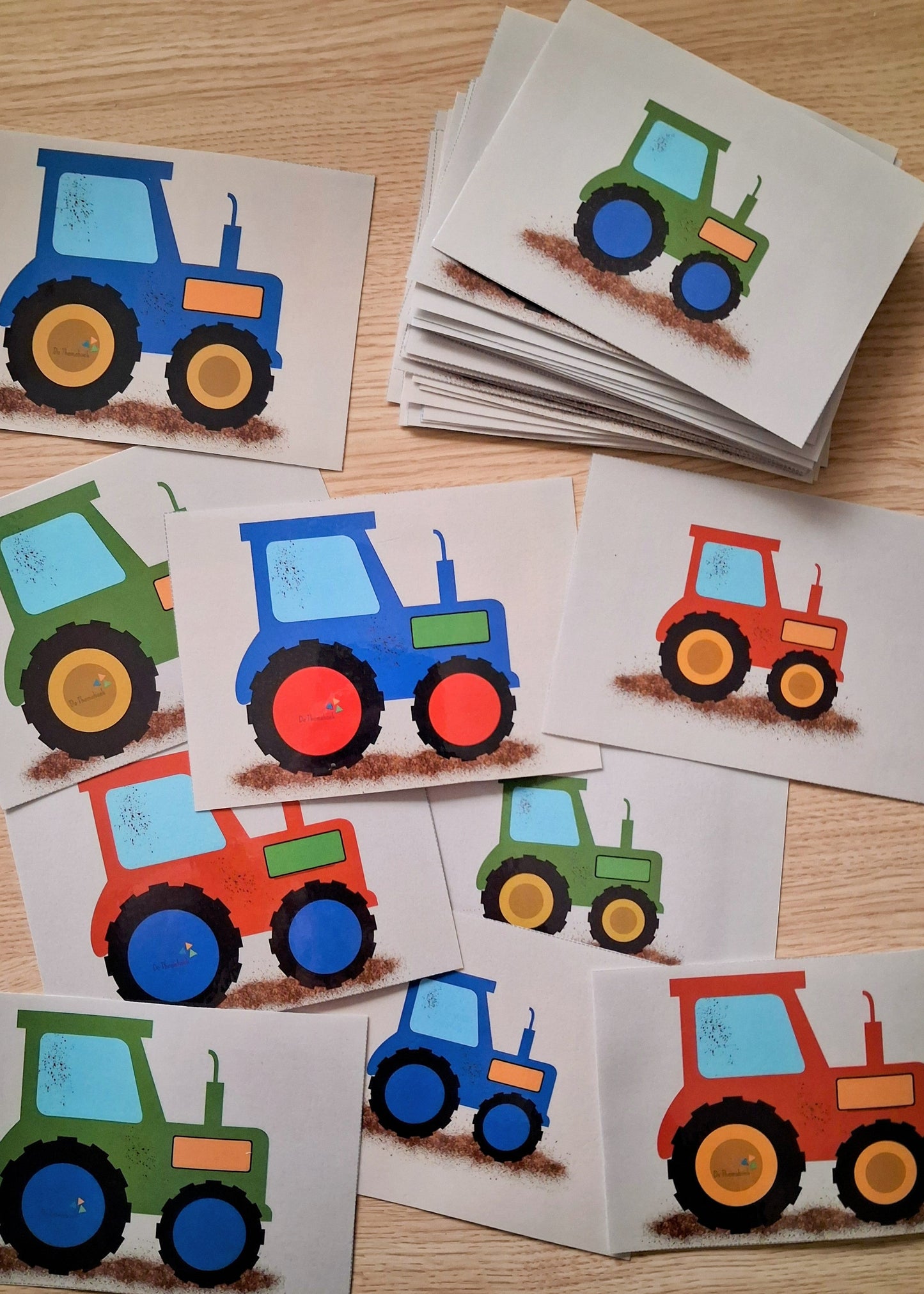 sorteren op de boerderij, sorteren, rekenen, kleur en vorm, kleuters, groep 1/2, trekkers, thema lente, de themahoek