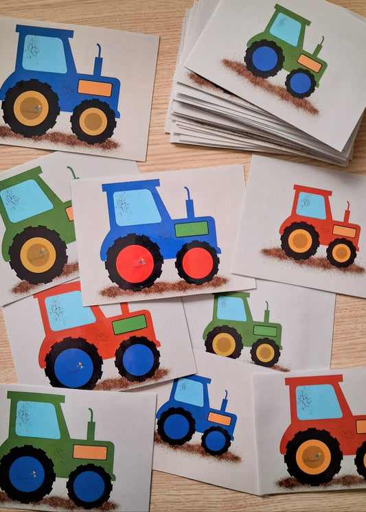 sorteren op de boerderij, sorteren, rekenen, kleur en vorm, kleuters, groep 1/2, trekkers, thema lente, de themahoek