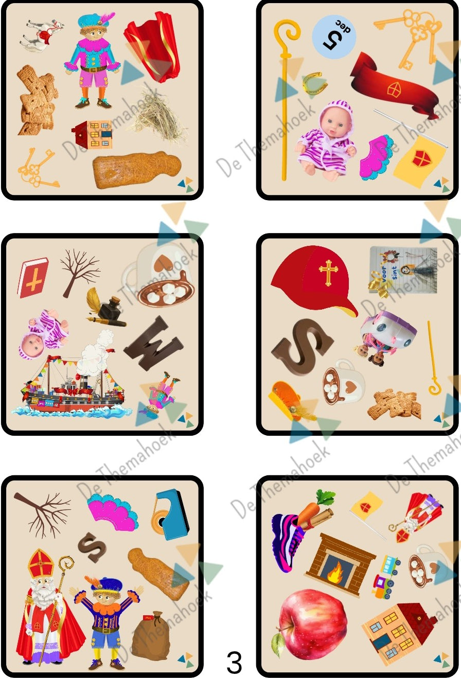 dobble thema sint, woordenschat thema sint, thema sint, thema sinterklaas, thema sint kleuters, kleuters, groep 1/2, spel thema sint, woordenschat, spel, de themahoek, themahoek sint, themahoek, inloop thema sint, sint inloop, inloopactiviteit thema sint