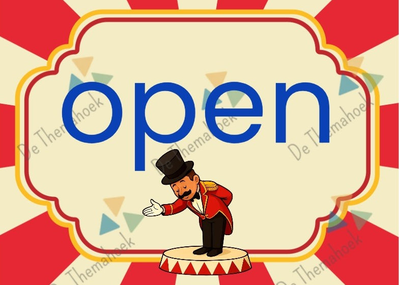 thema circus, kleuters, rekenen, groep 1/2, geld, themahoek circus, speelgeld circus, tellen, cijferherkenning, spelhoek, getalrij, cijferkaarten, telkaarten, de themahoek, rekenbegrippen, rollenkaartjes, thema spot on, circusvoorstelling