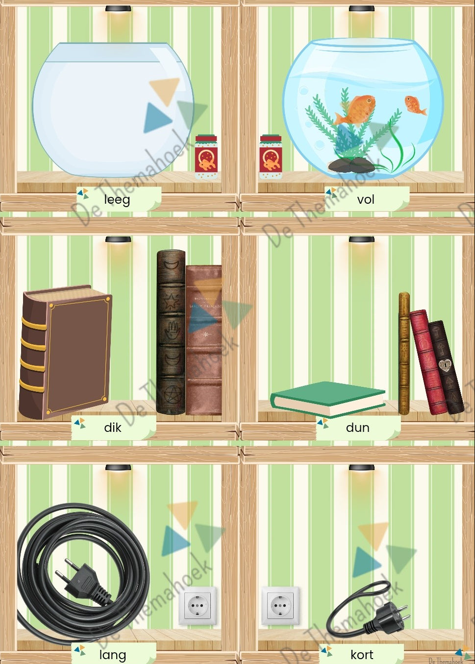 tegenstellingen, tegenstelling kaartjes, rekenbegrippen, spel kleuters, rekenen, rekenactiviteit, kringactiviteit rekenen, thema huis, thema mijn huis, thema hier woon ik, de themahoek, themahoek, inloop, kleuters, groep 1/2