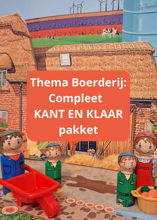 kant en klare materialen in het thema boerderij voor kleuters, thema boerderij, kleuters, groep 1/2, themapkket boerderij kleuters, thema op de boerderij, thema de boerderijwinkel, rekenen thema boerderij, woordenschat, thema boerderij