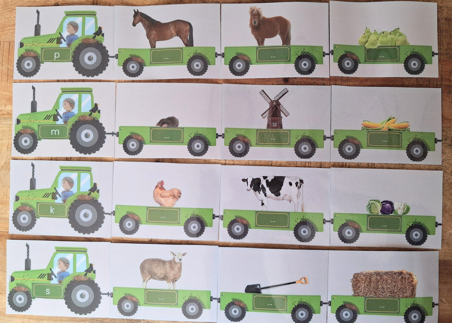 thema boerderij, kleuters, groep 1/2, trekkers, beginrijm, letterherkenning, spel, letters, aanvankelijk lezen, fonemisch bewustzijn, de themahoek, themahoek boerderij, de boerderijwinkel