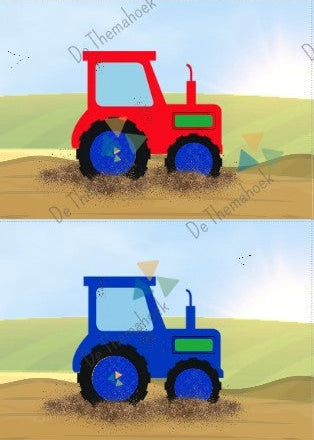 sorteren op de boerderij, thema boerderij, sorteren, kleur en vorm, sorteren op kleur, logibloks oefeningen, spel logiblokken, rekenen kleuters, kleuters, groep 1/2, thema boerderijdieren, themaboerderijwinkel, woordenschat, tellen, kleur