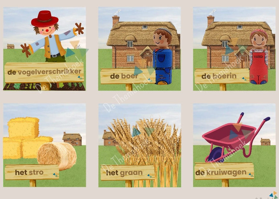 memory, kleuters, thema boerderij, groep 1/2, op de boerderij, woordenschat, auditieve oefeningen boerderij, auditieve oefeningen, boerderijdieren, groente, woordkaarten, de themahoek, thema lente, spel, bewegend leren, spel