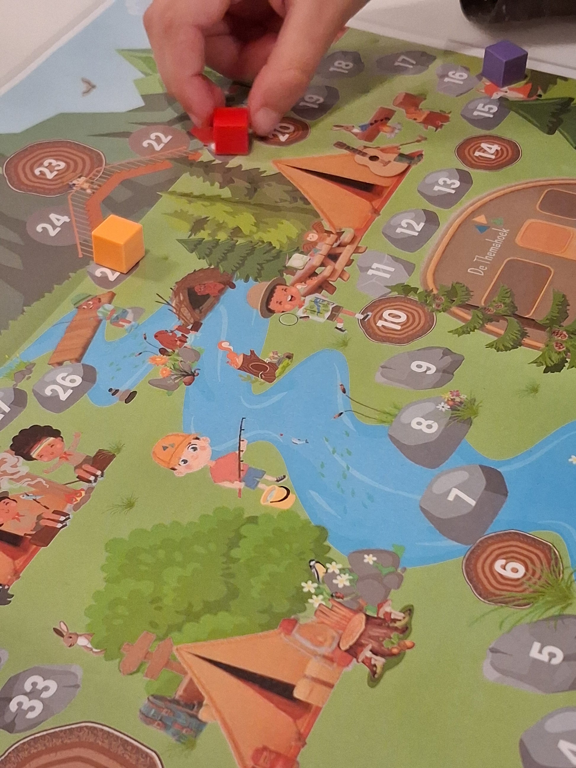 thema bos, spel, thema vakantie, thema herfst, thema kamperen, rekenen, woordenschat, kleuters, groep 1/2, de themahoek, themahoek, tellen, cijferherkenning