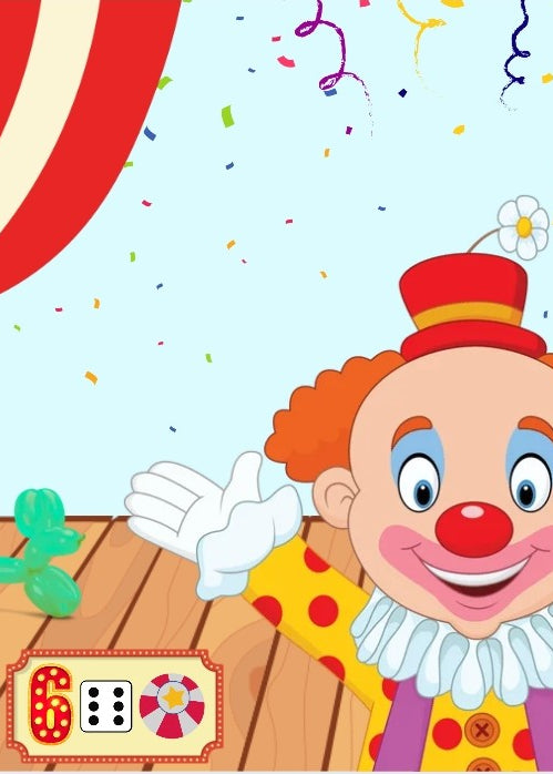 kleikaarten, circus, thema circus, kleikaarten circus, kleuters, groep 1/2, kleien, fijne motoriek, inloop, de themahoek, themahoek circus, thema spot on, thema kinderboekenweek, kinderboekenweek 2026, woordenschat, tellen