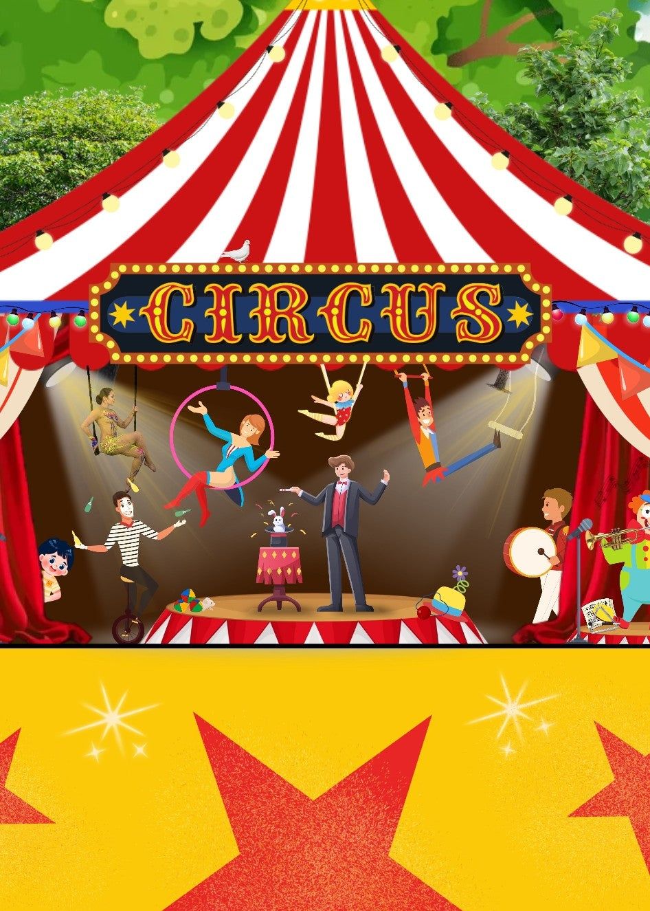 verteltafel, taalontwikkleing, woordenschat, thema circus, thema spot on, kinderboekenweek, auditieve oefeningen, circus, groep 1/2, kleuters, de themahoek