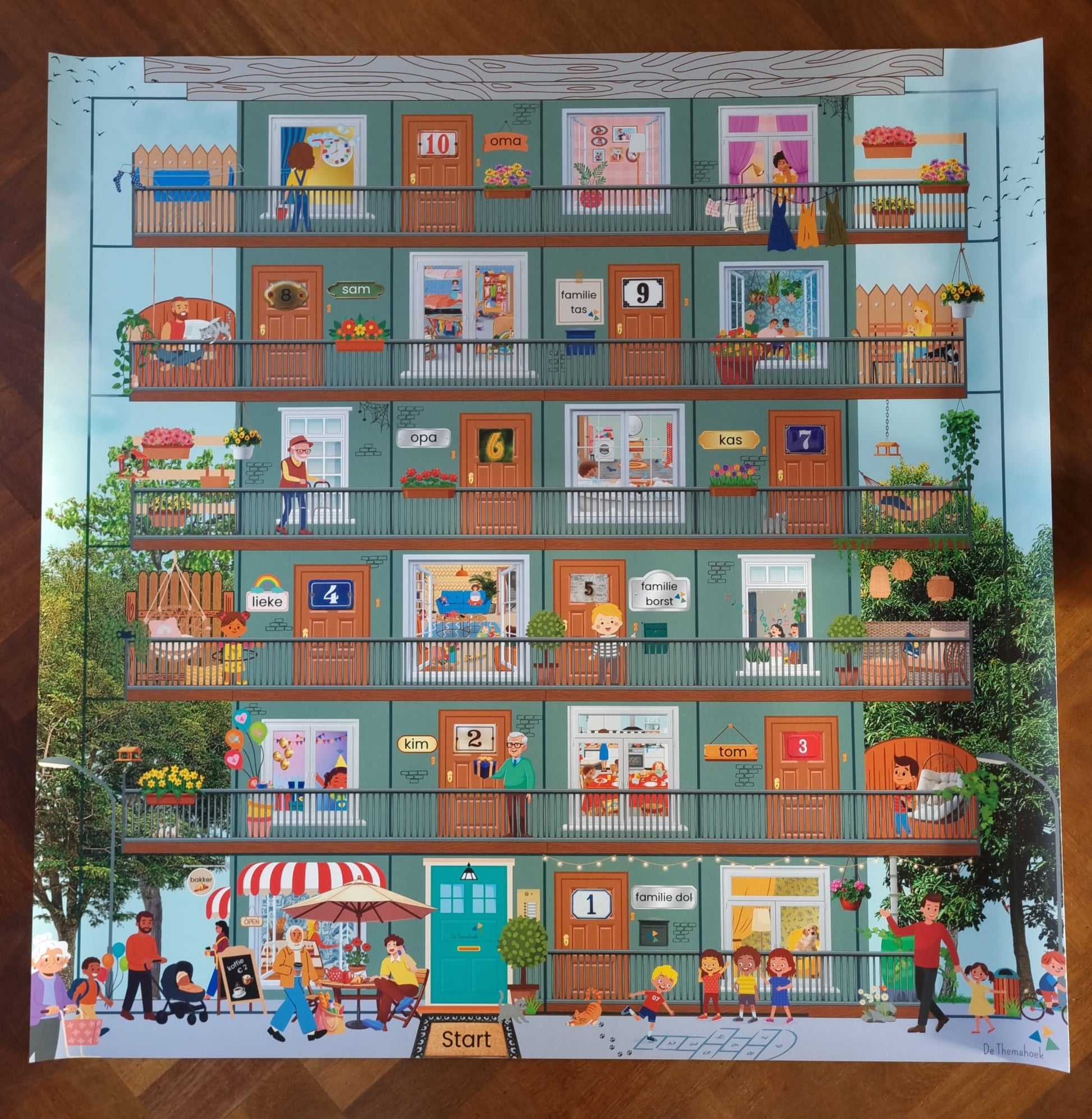 beebotmat thema huis, thema huis, thema hier woon ik, mijn huis, beebot, bee bot, rekenen, lezen, spel, de themahoek, themahoek, woordenschat, huishoek, kleuters, groep 1/2, groep 3, nt2 onderwijs