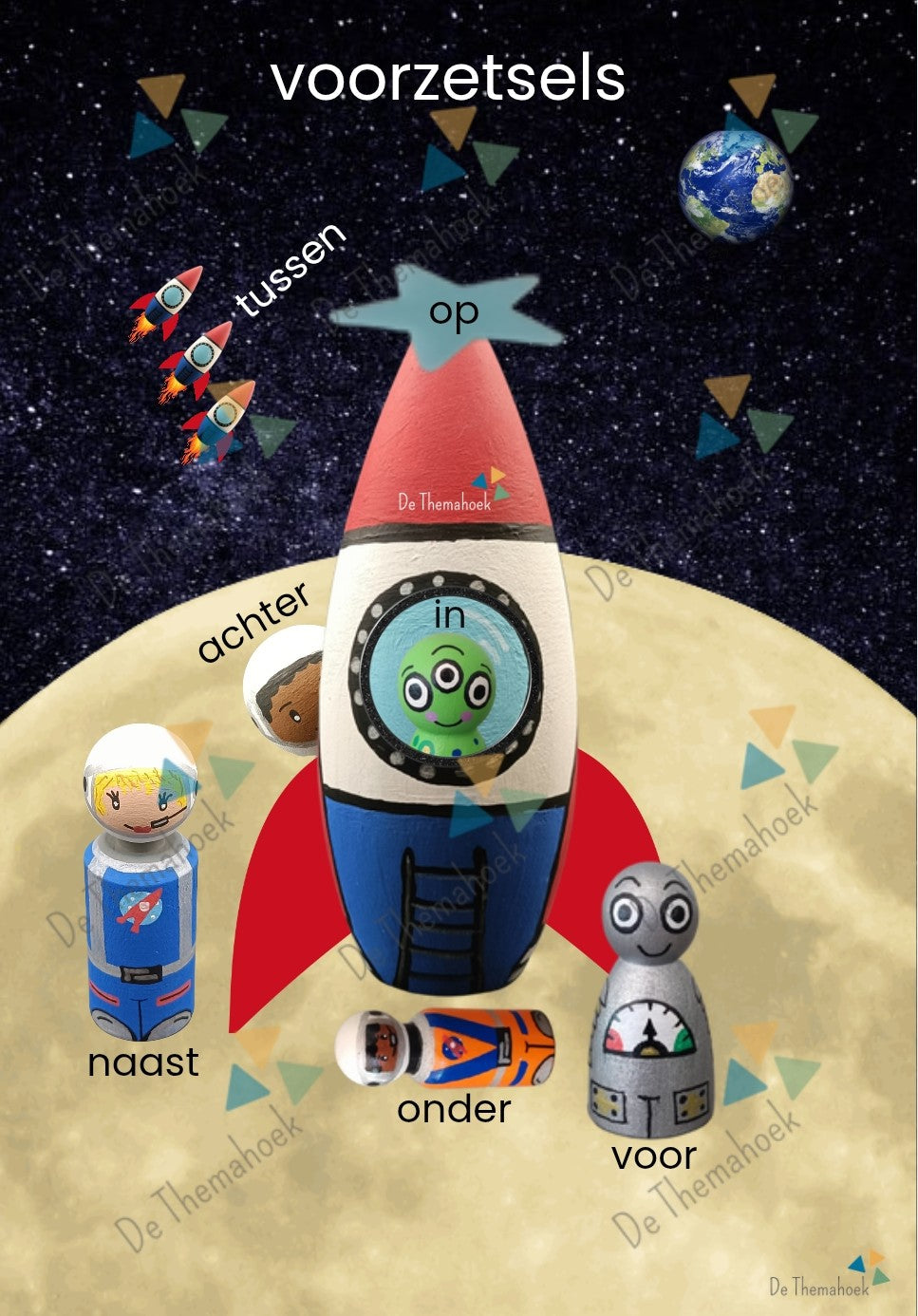woordkaarten thema ruimte, kleuters, woordplaten thema de ruimte, woordkaarten, voor groep 1/2 en nt2 onderwijs, de themahoek, themahoek ruimte, thema de ruimte, kleuters
