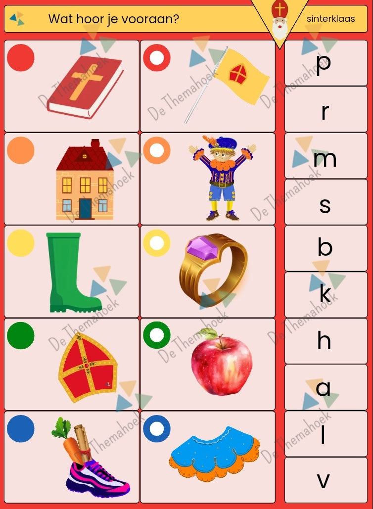 spel sint, piccolo sint, woordenschat sint, thema sint, thema sinterklaas, groep 1/2, de themahoek, themahoek, kleuters, thema sint kleuters, thema sint groep 1/2, spel thema sint, woordenschat thema sint, themahoek sint, rekenen, letters, cijfers, cijferherkenning, rijmen thema sint, piccolokaarten, piccolo kleuters