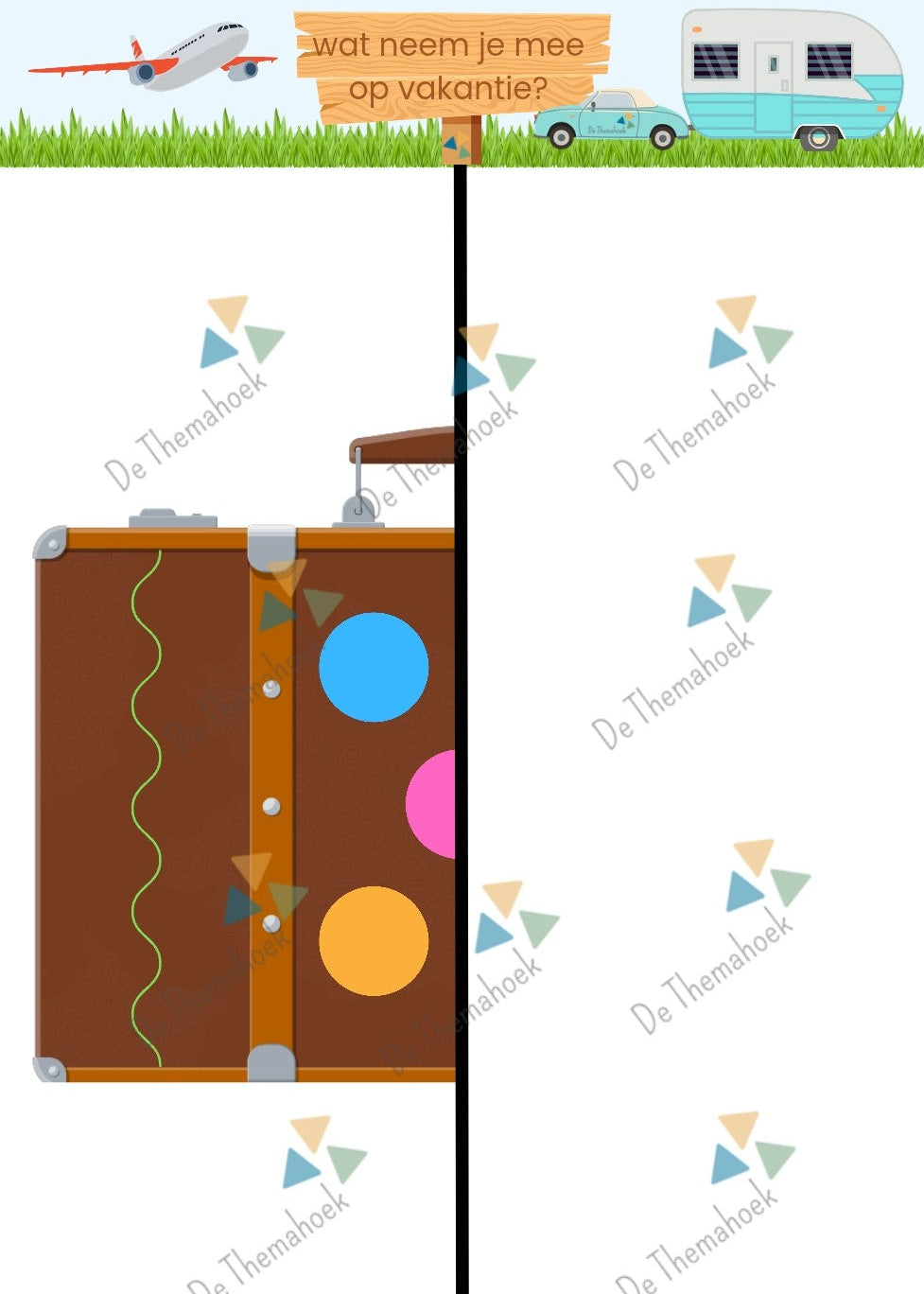 inloop, kleuters, groep 1/2, spiegelen, spiegeltekening, symmetrie, rekenen, tellen, keuren, thema vakantie, thema ijs, thema zomer, thema camping, thema op reis, de themahoek
