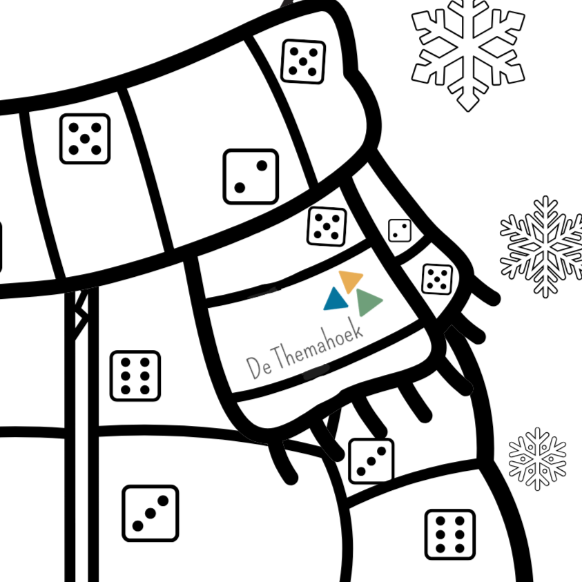 thema winter groep 1/2 de themahoek rekenen, rekenspel
