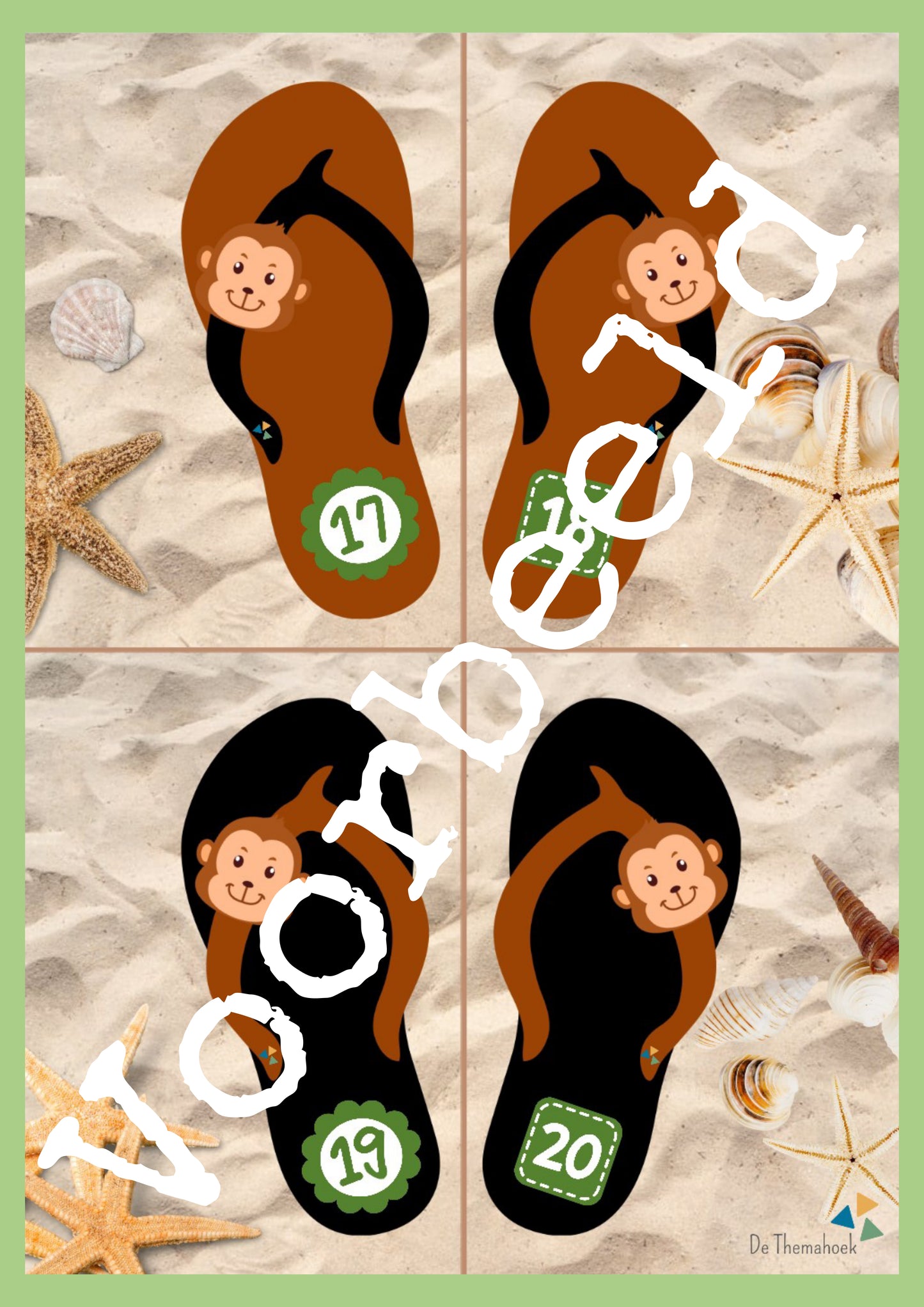 thema zomer, groep 1/2, bewegend leren, de themahoek, themahoek