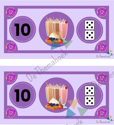 thema de ijswinkel, thema ijssalon, ijssalon, thema zomer, thema vakantie, themahoek ijssalon, themahoek ijswinkel, spel, spelhoek, kleuters, groep 1/2, taalontwikkeling, thema winkel, woordenschat, rekenen, tellen