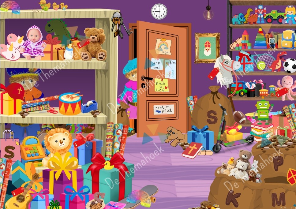 thema sint, woordplaat, kleuters, groep 1/2, groep 3, nt2 onderwijs, zoekplaat, woordenschat, zinsbouw, sinterklaas, peuters, verteltafel, woordkaarten, de themahoek, themahoek sint, spelhoek sint, zoekplaat, auditieve oefeningen