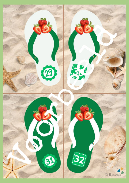 thema zomer spel voor kleuters, de themahoek, themahoek, thema strand, beegend leren